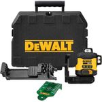 DeWalt Akku-Linienlaser DCLE34031N-XJ, Baulaser, grün, Multilinienlaser 360°, Selbstnivellierend, ohne Akku u Ladegerät, 18V