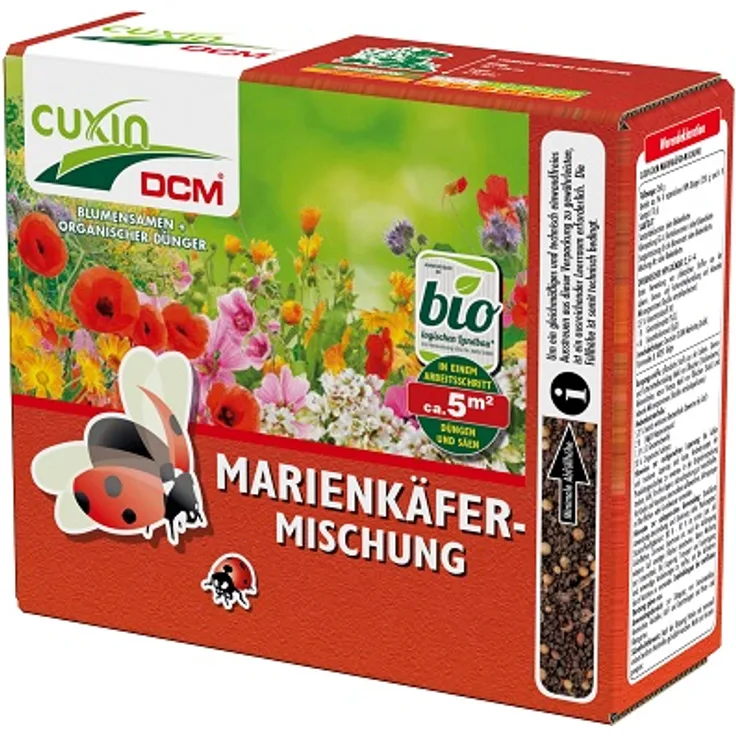 Cuxin DCM Blumensamen mit organischem Dünger Marienkäfer-Mischung Samen 260 g