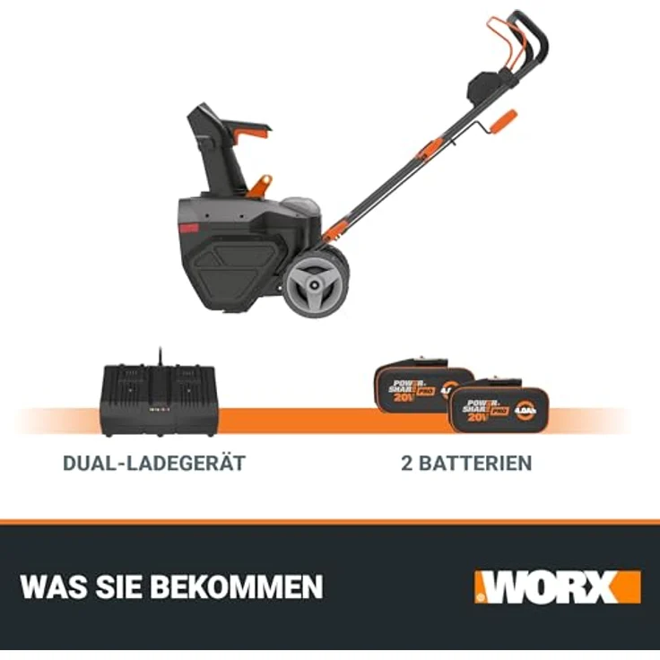 Worx Nitro WG471E, Akku-Schneefräse 40V mit 51 cm Räumbreite, bürstenloser Motor, leise und leistungsstark – Bild 7