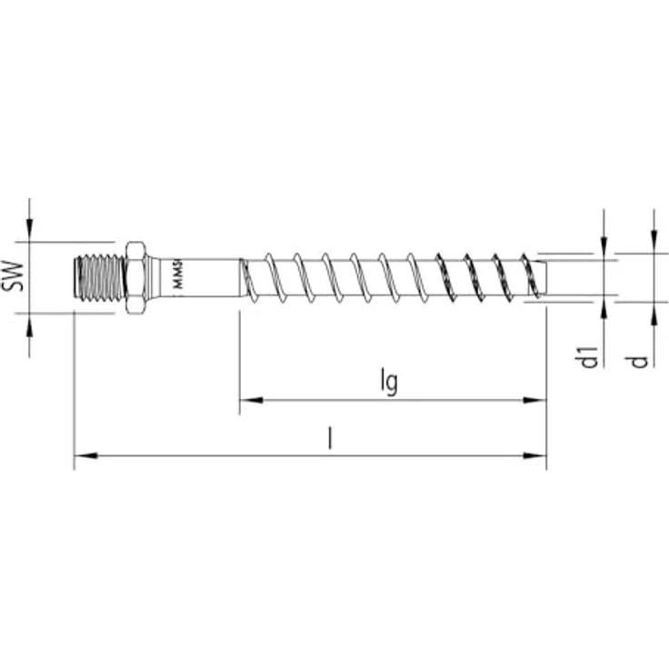 Heco MULTI-MONTI®-plus, Befestigungsanker 10 mm x 75 mm, 25 Stück, galZn 3 farblos, selbstschneidend und mehrfach verwendbar – Bild 2