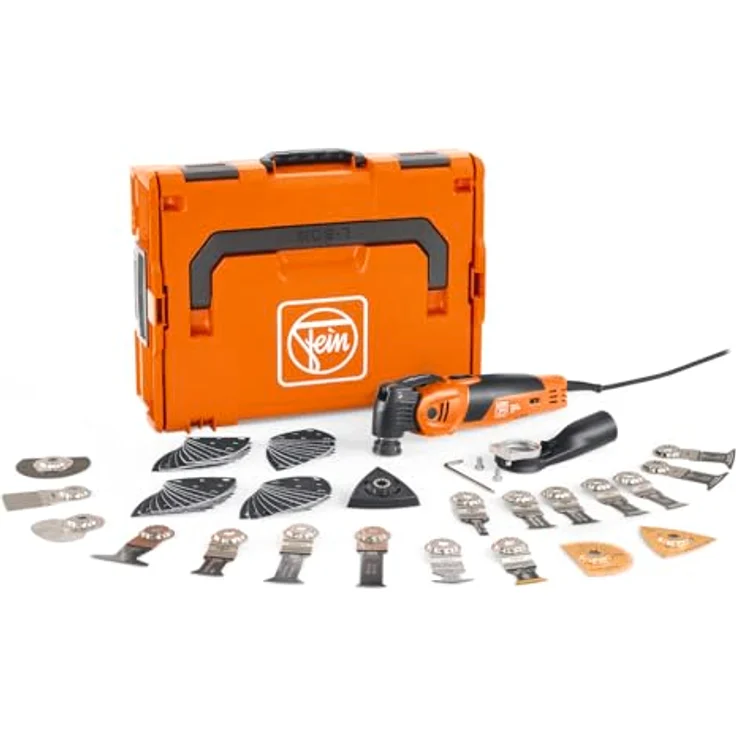 Fein Multimaster MM 700 Max Top 72296864000, Multifunktionswerkzeug mit 450W Hochleistungsmotor und 61-teiligem Zubehörset im L-BOXX Koffer – Bild 1