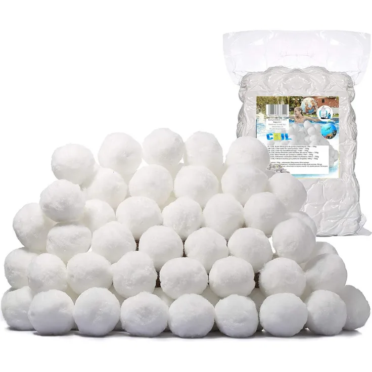 COIL Filterbälle für Sandfilteranlagen, Ersatz für 18/25 kg Filtersand und Quarzsand, hohe Absorptionsfähigkeit, 500/700 g