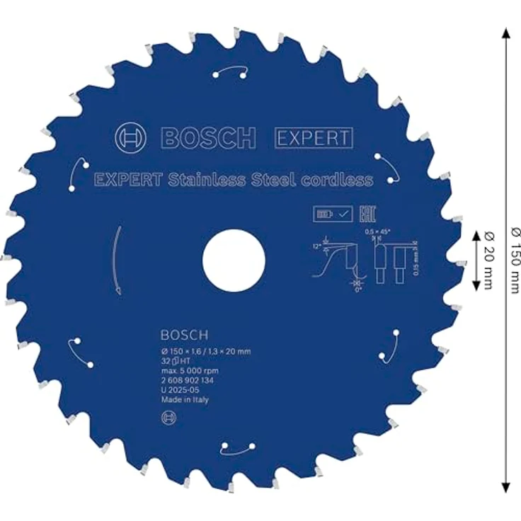 Bosch EXPERT Stainless Steel, Kreissägeblatt für Metallsägen, 150 mm, robust für Edelstahl, Professional Zubehör – Bild 3