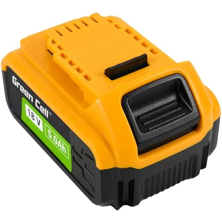 Green Cell 18V 5Ah Li-Ion Akku für DeWalt XR DCB182 DCB184 — Hochwertiger Ersatz mit LED-Ladeanzeige, langlebig und ohne Memory-Effekt – Bild 4
