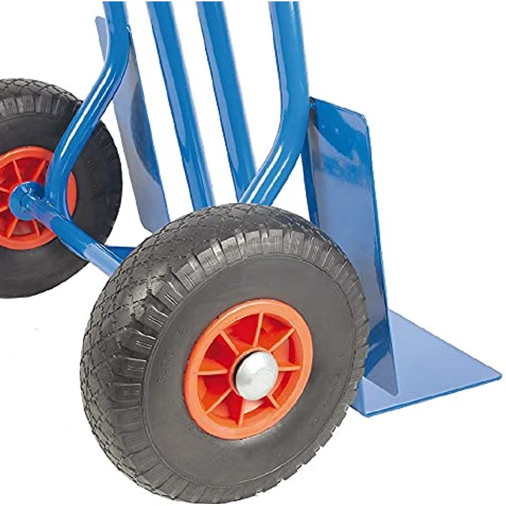 TRESTLES S01 blau Profi Sackkarre Transportkarre Stapelkarre 250 kg PU Rad – Bild 6