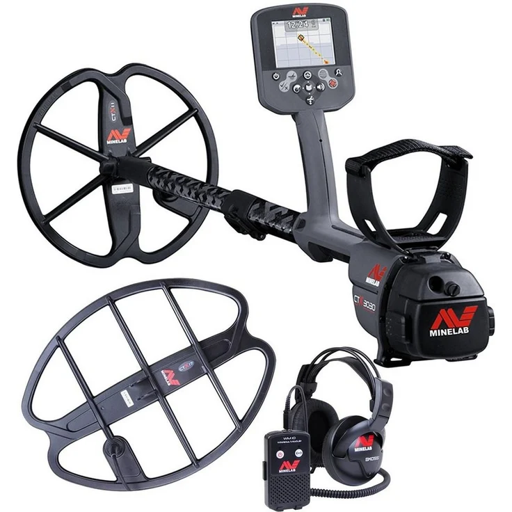 Minelab Metalldetektor Minelab CTX 3030 GPS Metalldetektor + 17" Spule, Multifrequenz, GPSi, Wireless Audio