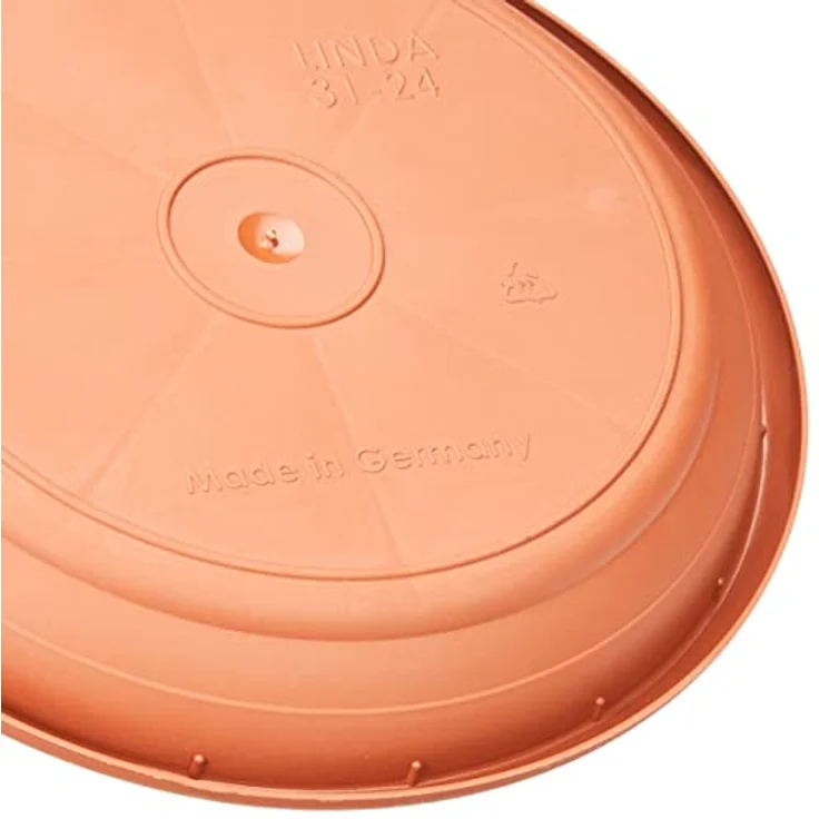 Scheurich Untersetzer aus Kunststoff, Terracotta, 24 cm Durchmesser, 3,5 cm hoch – Bild 4