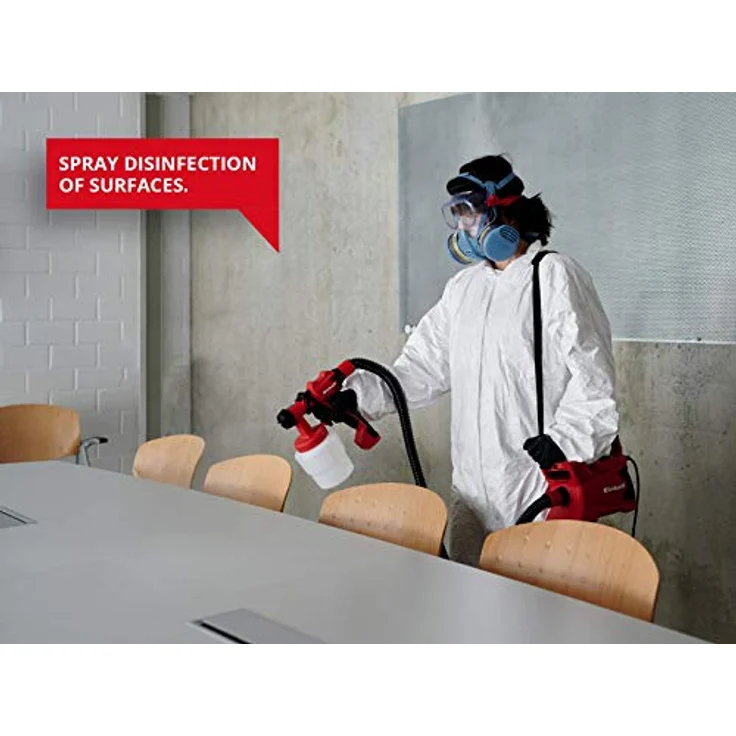 Einhell Elektrisches Farbsprühsystem TC-SY 700 S (700 W, halbstationär, mittelgroße bis große Arbeitsflächen, für Lacke, Lasuren und Innenwandfarben) – Bild 6