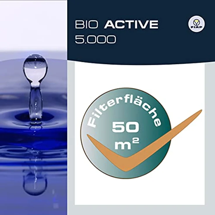 FIAP BIO ACTIVE 5.000 Durchlauf-Filter, UVC-Klärgerät mit 4500 l/h, wartungsfreundliches Mehrkammer-System zur Teichwasserreinigung – Bild 6