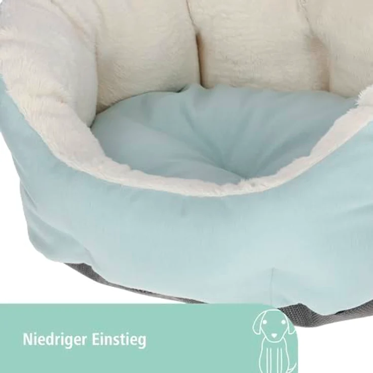 Kerbl Pet Welpenbett, türkis, 45 x 40 x 20 cm – Bild 3