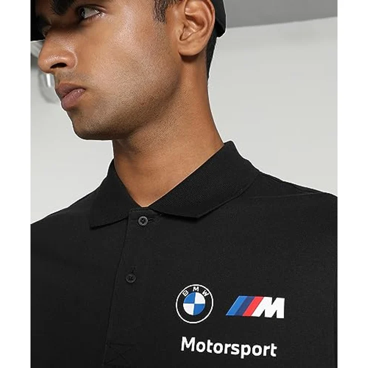 PUMA Poloshirt BMW M Motorsport Poloshirt Herren, innovativer Look, Schwarz – Bild 3