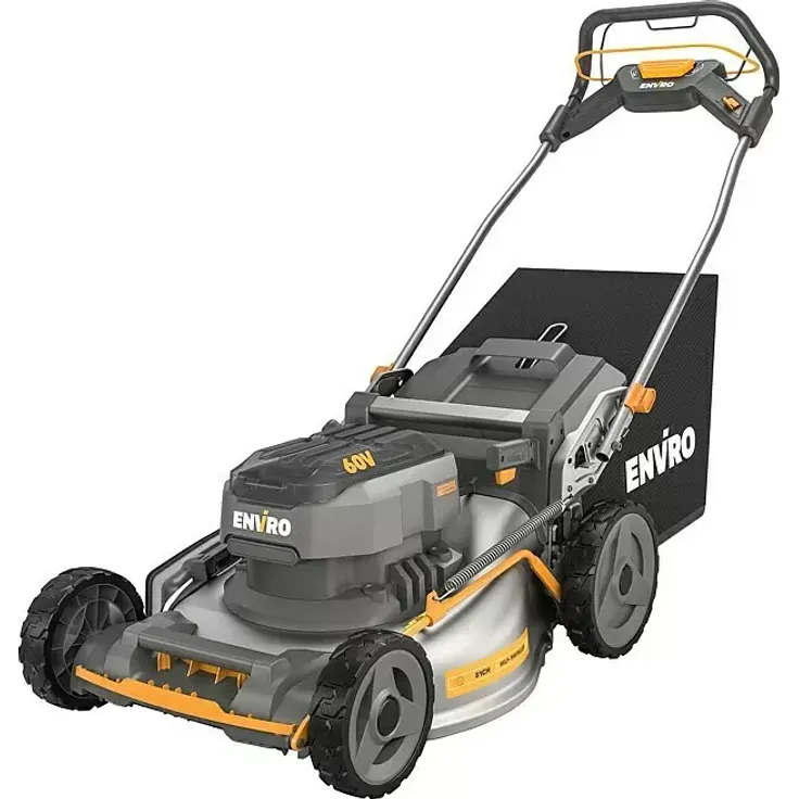 Worx ENVIRO Akku-Rasenmäher EG758, 60 V, 1 Akku (4 Ah), Schnittbreite 51 cm, bürstenloser Motor, 7 Schnitthöhen, stufenloser Radantrieb