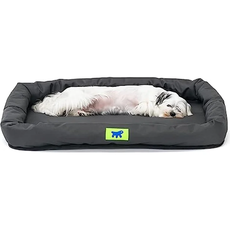 Ferplast Hundebett TENDER TECH 60, Hundematte, Hundekissen Haustierbett mit abnehmbarem Bezug, strapazierfähiger, kratzfester High-tech Stoff, wasserfest, waschbar, 61 x 46 x h 5 cm, schwarz – Bild 1