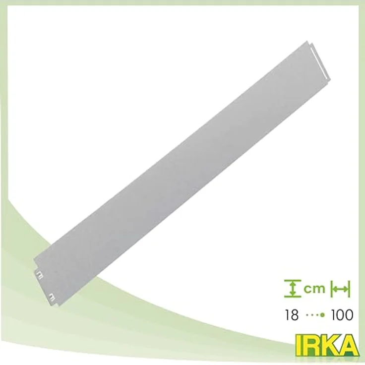 IRKA Rasenkanten schmal 18 cm mit Versteifungskante + klick-Fix-System + doppelter Korrosionsschutz | Flexible Beeteinfassung Metall | Rasenkante verzinkt | 1 Meter – Bild 2