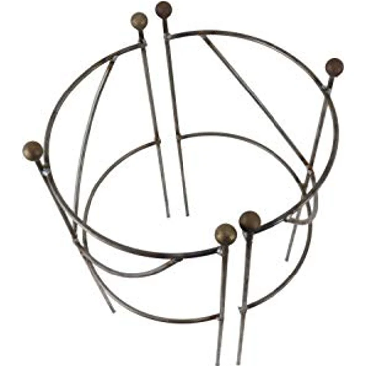 Hirsch Terracotta Staudenhalter halbrund H:50 B:30 T:16cm stabil massiv Vollmaterial, Pflanzenstütze, Rankhilfe, Rankgitter, Beetgitter, Pflanzenhalter – Bild 3