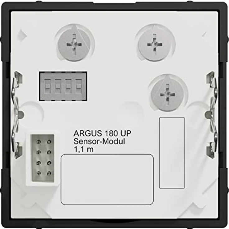 Schneider Electric Merten MEG5711-0403 ARGUS 180 UP Sensor-Modul mit Schalter, Für System M Bewegungsmelder für den Innenbereich mit Unterkriechschutz, 1.1m, Schwarz Matt – Bild 4