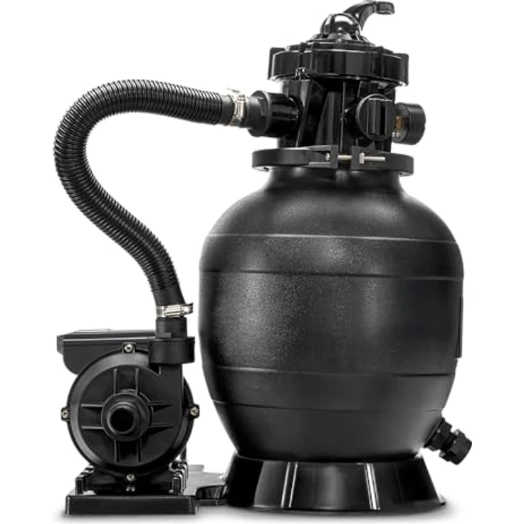 TROTEC Sandfilteranlage TSP 7900 E, Sandfilterpumpe mit 7900l/h Förderleistung für Schwimmbecken bis 25.000 l – Bild 3