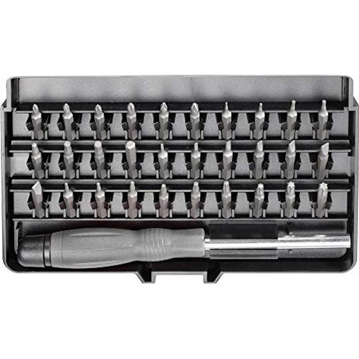 TOOLCRAFT Bit-Set 31tlg. Micro-Bit-Satz, various Bit-Typen inklusive Schlitz, Kreuzschlitz Phillips, Kreuzschlitz Pozidriv, Innen-Sechskant, T-Profil – Bild 2