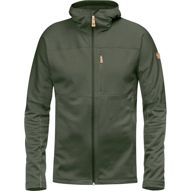 Fjällräven Fleecejacke Abisko Trail, Leichter Hoodie aus verschiedenen Fleecematerialien, schwarz – Bild 1