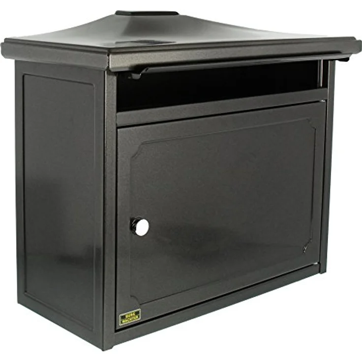 BURG-WÄCHTER, Briefkasten mit Komfort-Tiefe, A4 Einwurf-Format, Verzinkter Stahl, Kopenhagen 882 E, Alteisen – Bild 3