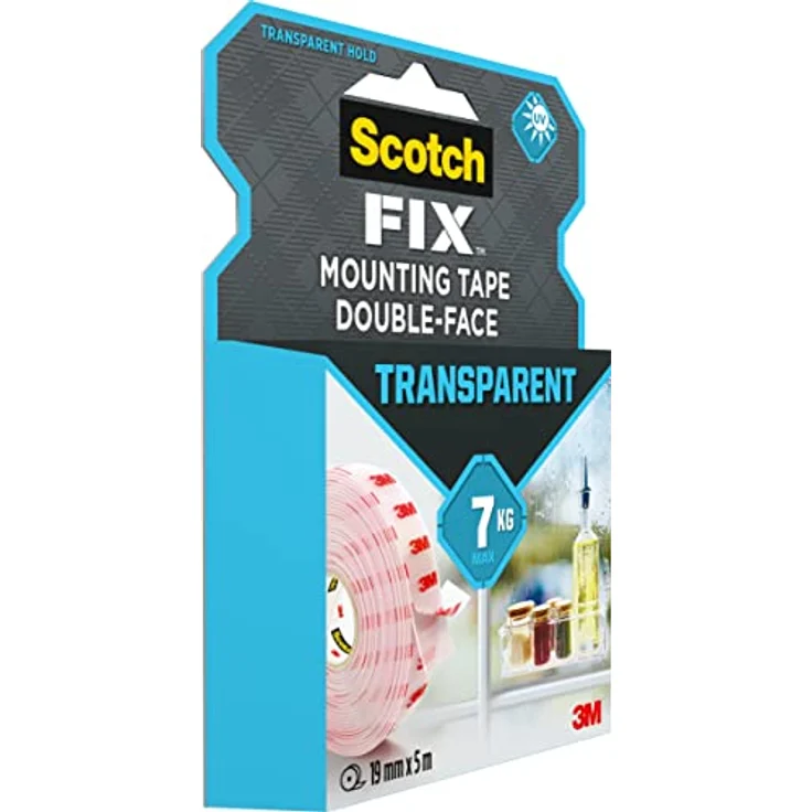 3M Scotch doppelseitiges Montageklebeband, 19 mm x 5 m – Bild 4