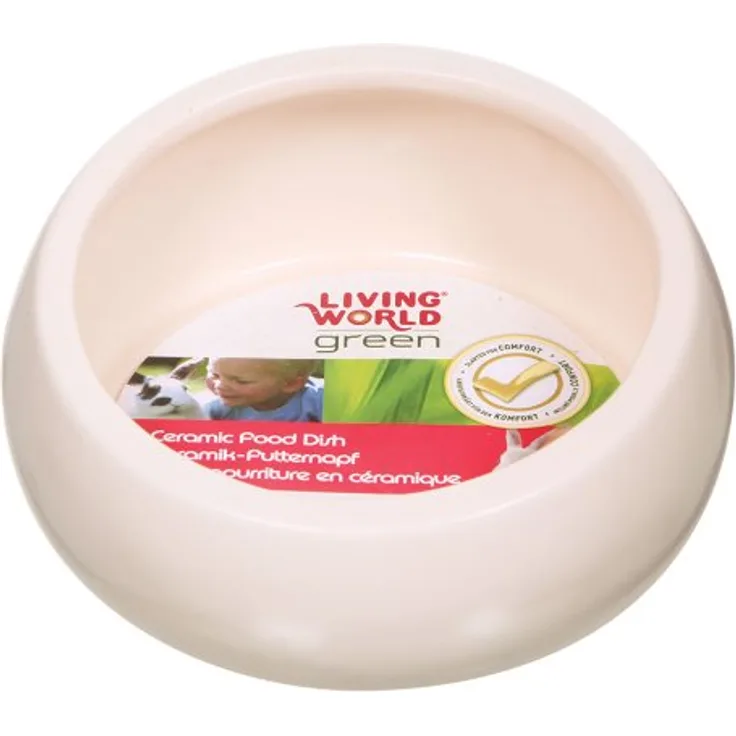 Living World Green Ergo Keramiknapf für Nager, elfenbein, groß, robust und langlebig, 420ml