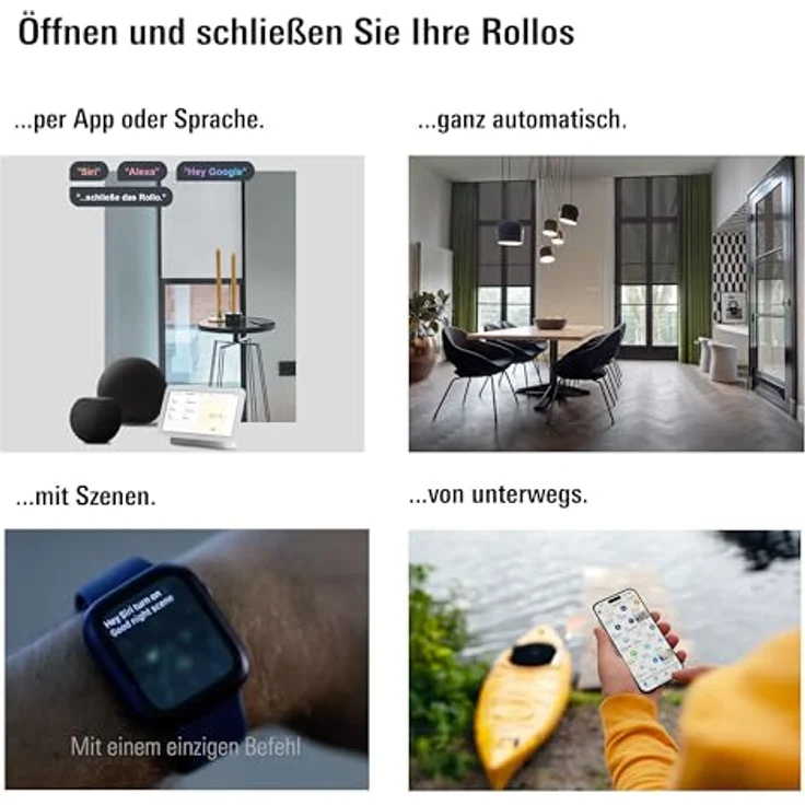 Eve Motionblinds Upgrade Kit für Rollos, Motor für Rohrdurchmesser 25-30 mm, smarte Steuerung mit Matter-Technologie – Bild 5