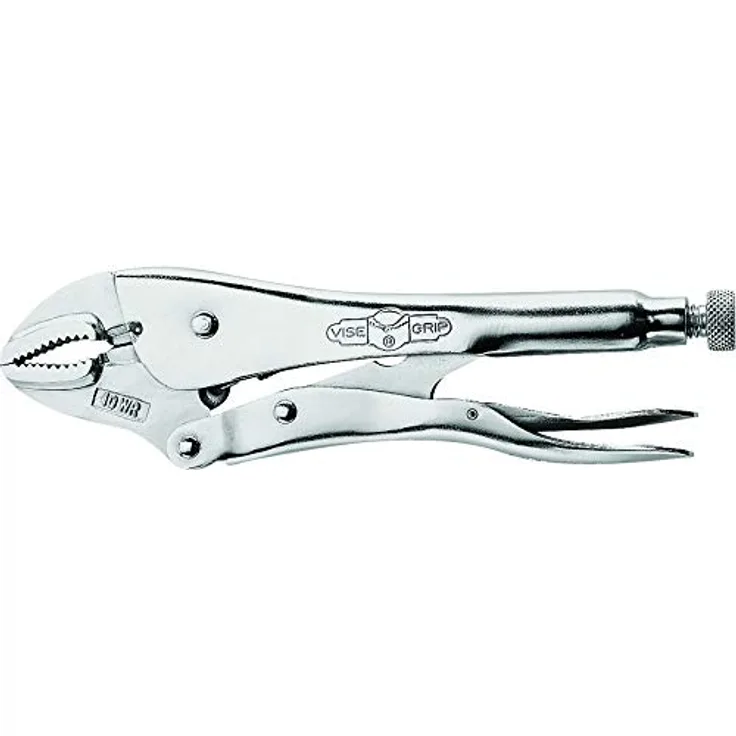 IRWIN VISE-GRIP Original Verriegelungszange mit Drahtschneider, gebogene Backe, 25,4 cm (502L3)