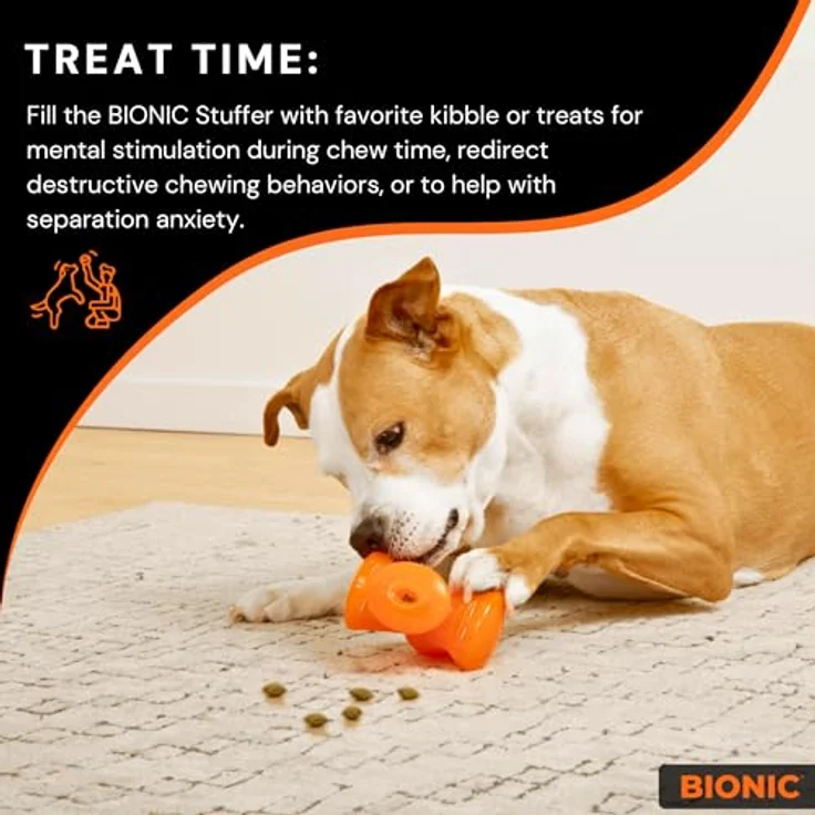 Bionic Stuffer, extrem widerstandsfähiges Hundespielzeug, 12.5 cm, schwimmfähig und spülmaschinengeeignet – Bild 5