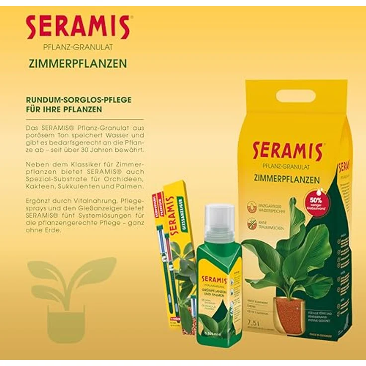 SERAMIS Pflanz-Granulat für Zimmerpflanzen, 25 Liter – Bild 6
