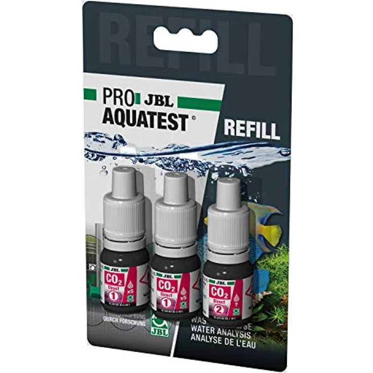 JBL Wassertest-Nachfüller, Für Süßwasser-Aquarien, ProAquaTest CO2 Direct Refill, 3 Stück – Bild 2