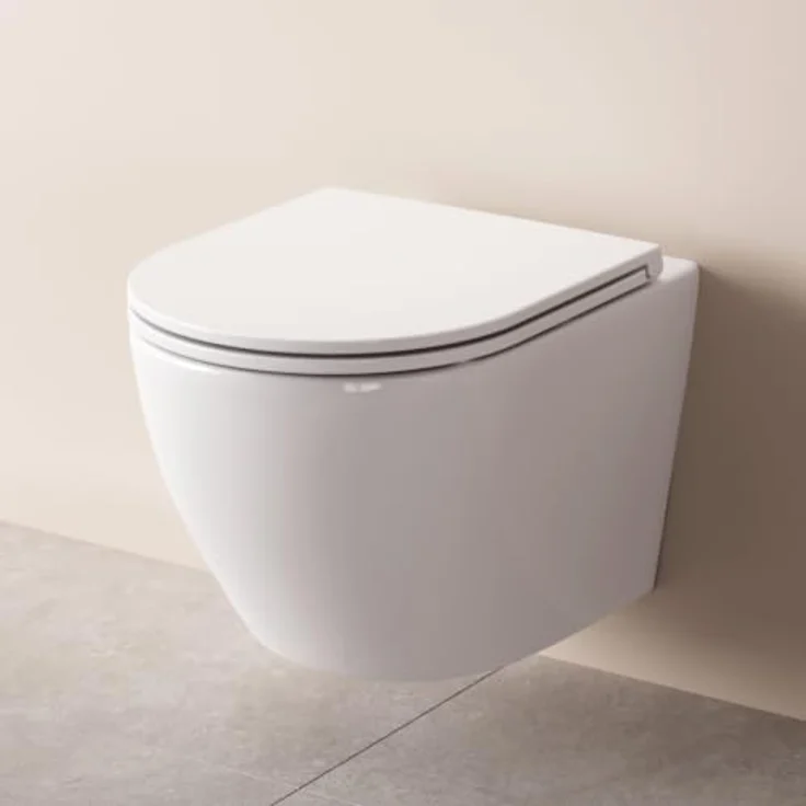 AM.PM Wand-WC CLA1900PSC Flash mit Softclosing-Sitzabdeckung, spülrandlos und AquaSpin-Spültechnologie – Bild 1