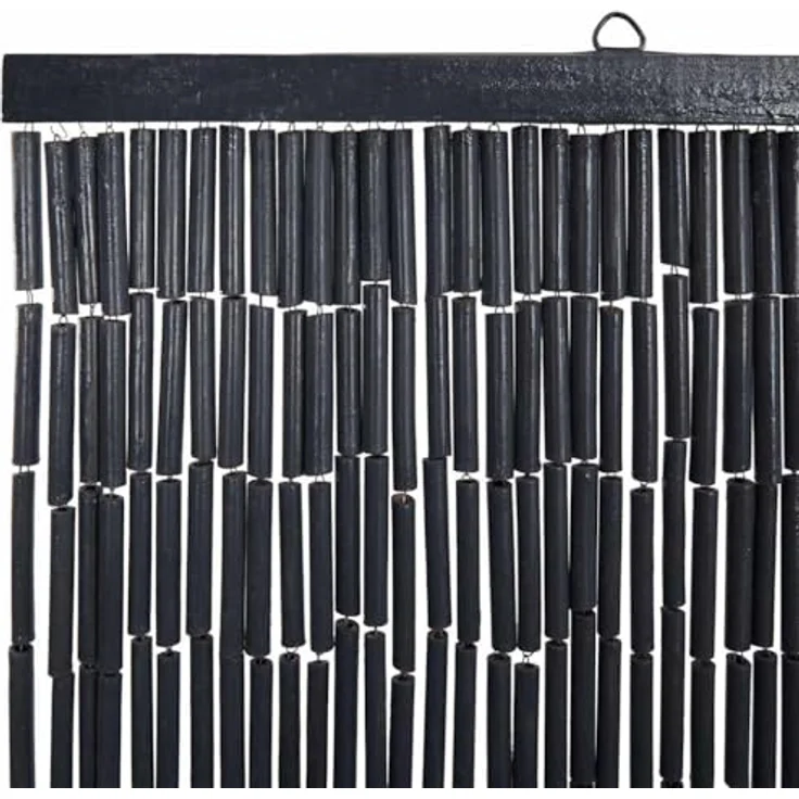 vidaXL Insektenschutz-Vorhang Insekten-Türvorhang Dunkelgrau 120x220 cm Bambus mit effektiver Barriere – Bild 6