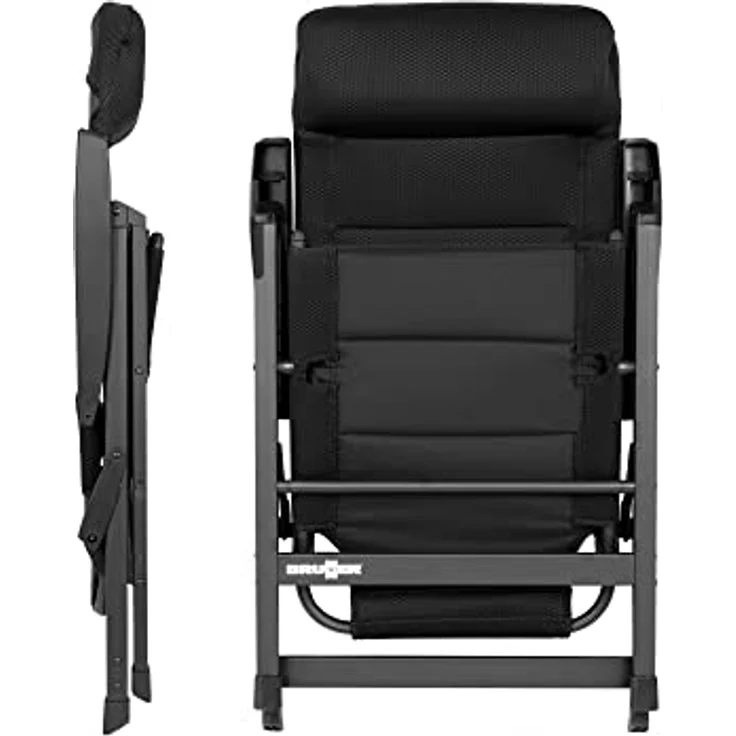 Brunner Polyester Campingstuhl Skye 3D Black schwarz – Bild 3