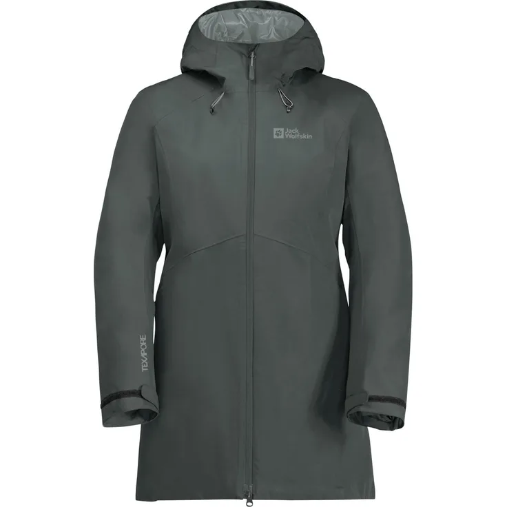 Jack Wolfskin Heidelstein Ins Jkt W Slate Green Slate Green Xxl, Damen-Funktionsmantel mit Texapore-Material, wasserdicht