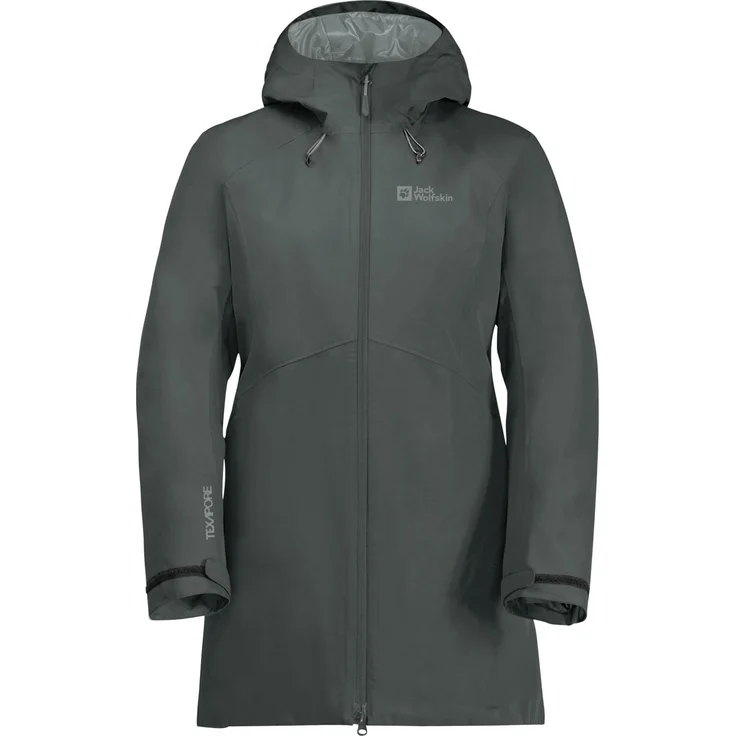Jack Wolfskin Heidelstein Ins Jkt W Slate Green Slate Green Xxl, Damen-Funktionsmantel mit Texapore-Material, wasserdicht