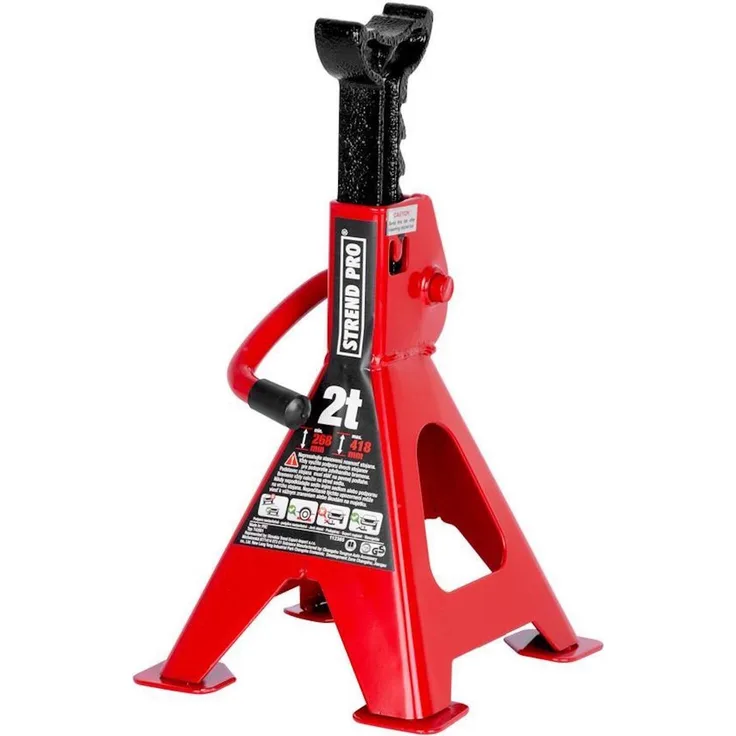 Proregal Achsstützen Jack Stand 275-428mm, bis 2 Tonnen, mit einstellbarem Kamm und Doppelverriegelung