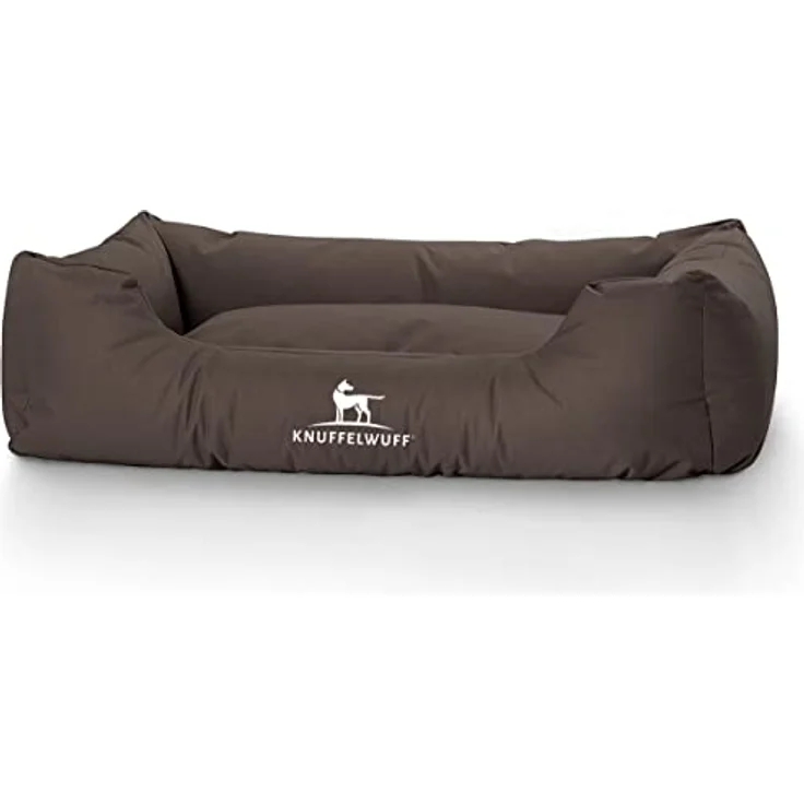 Knuffelwuff Hundebett Finlay XXXL 155 x 105cm Braun - Hundesofa mit erhöhten Rändern und abnehmbarem Bezug – Bild 2