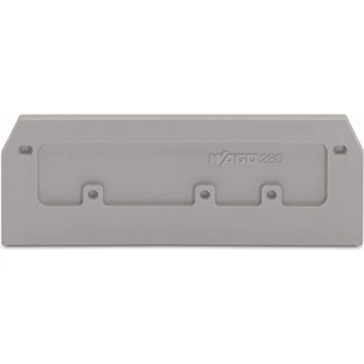 Wago 280-374 Abschluss, 100er Pack, grau, Brandlast: 0.1 MJ