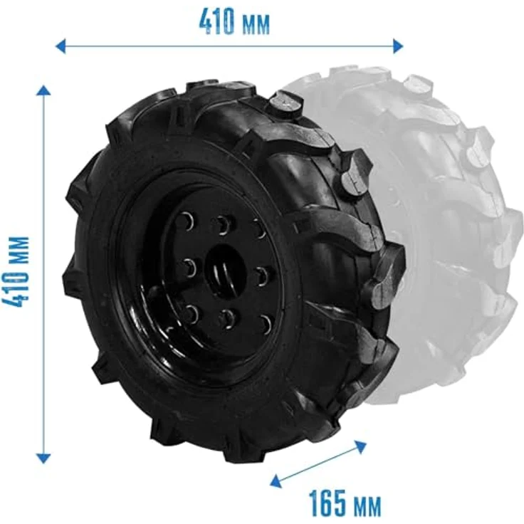Güde Satz Räder GDB 62, Doppelbereifung für GME 6,5 PS mit 4.00 - 8 Reifengröße und 620 mm Spurweite – Bild 4