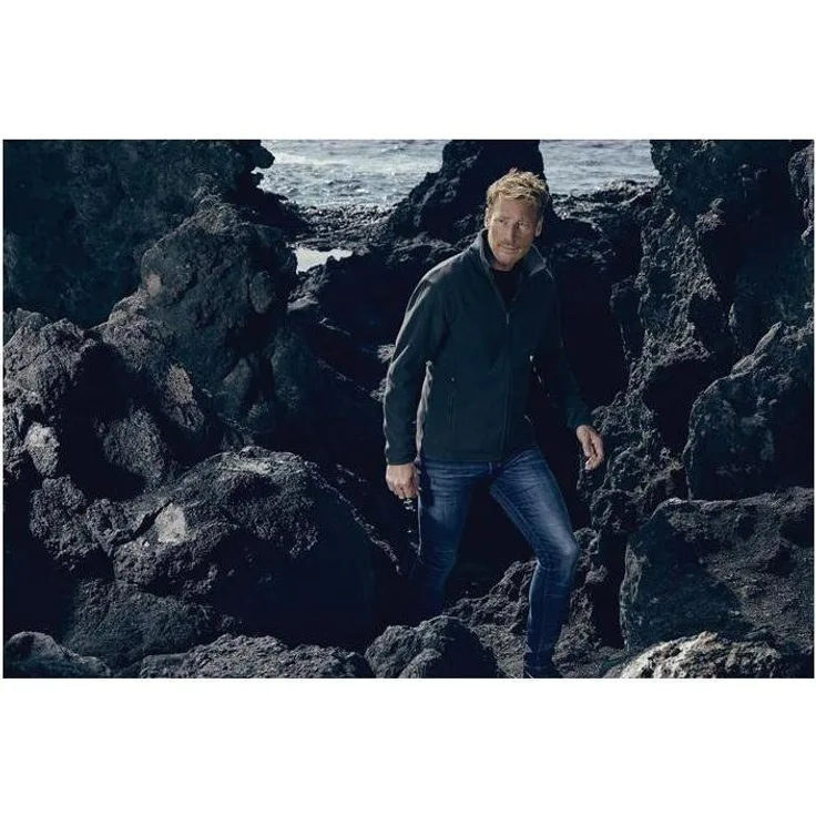 Promodoro Arbeitsjacke Fleecejacke 7961, Slim Fit, windabweisend, atmungsaktiv, schwarz, Größe M