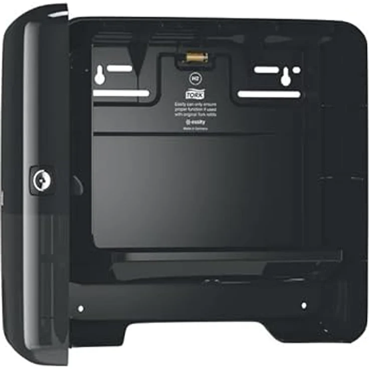 Tork Xpress Mini Spender 552108, kompakter H2 Handtuchspender für Multifold Papierhandtücher, Einzelblattentnahme, Elevation Design, schwarz – Bild 4