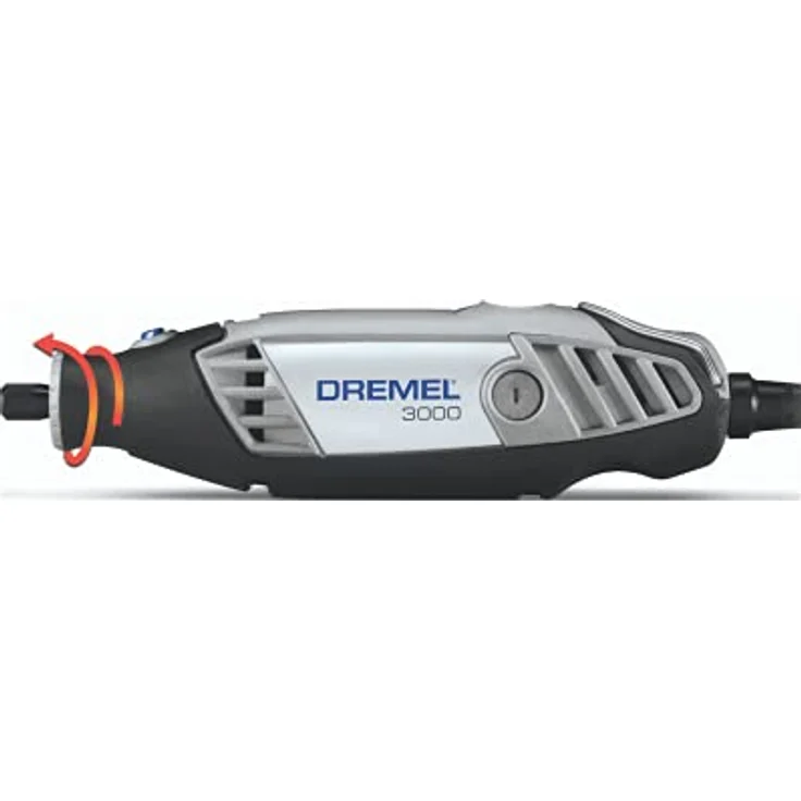 Dremel 3000 Multifunktionswerkzeug 130W, Set mit 5 Zubehörteilen, Drehzal 10.000-33.000 U/min zum Schneiden, Schleifen, Gravieren, Polieren, Schärfen, Schnitzen – Bild 3