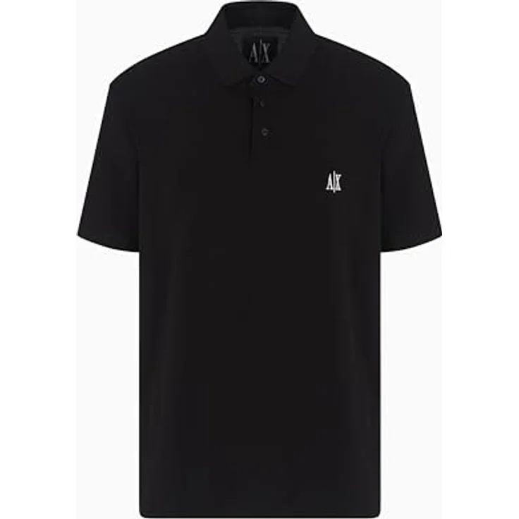 Armani Exchange Polo-Shirt für Herren, Schwarz, Größe XL, elegantes Design, pflegeleicht und vielseitig – Bild 3