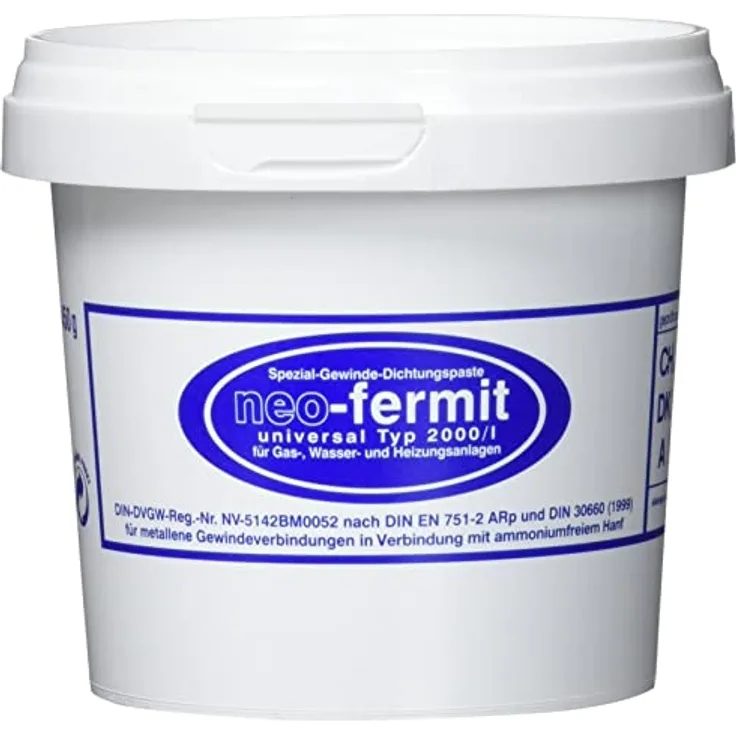 Fermit Neo Fermit, Gewindedichtpaste für Metallgewindeverbindungen, DVGW-zertifiziert, 450g Dose