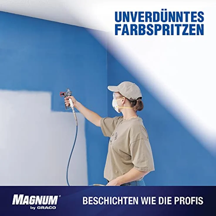 Graco Magnum 17C243 A20 Plus Airless-Farbspritzgerät, 0,9 l/min Fördermenge, 207 bar max. Spritzdruck, für Innen- und Außenanwendungen – Bild 4