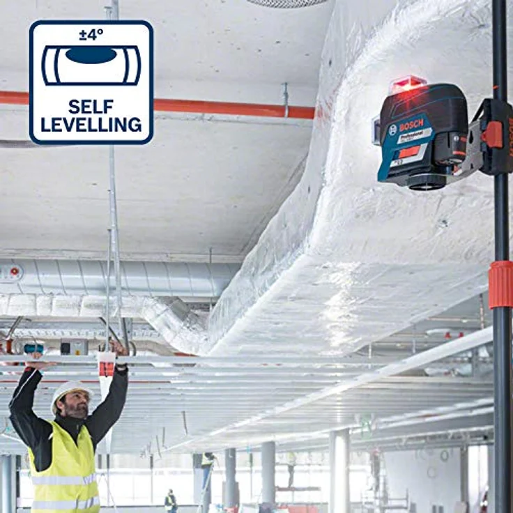 Bosch Professional Linienlaser GLL 3-80 C (m. App-Funktion, Arbeitsbereich: bis zu 30m, 4 Batterien, AA, im Karton) – Bild 6