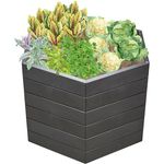 Garantia Ergo Hochbeet Stony Ø 110 cm x Höhe 75 cm 100% Recyclingmaterial Made in Germany