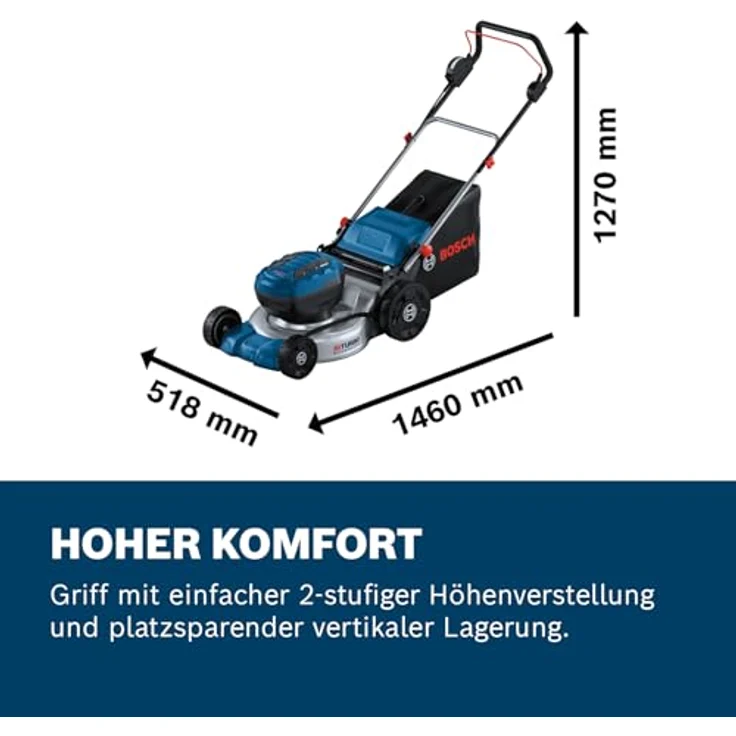 BOSCH Professional Akkurasenmäher GRA 18V2-46, 46 cm Schnittbreite, Akku-Rasenmäher Ohne Akku – Bild 6