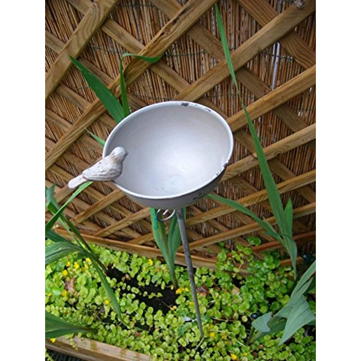 Vogeltränke auf Stab, Futterstelle, Gartenstab, Gartenstecker, Eisen – Bild 2